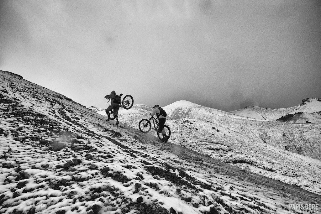 KC Deane and Geoff Gulevich riding in Iceland.