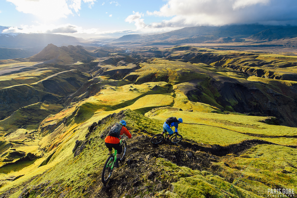KC Deane and Geoff Gulevich riding in Iceland.