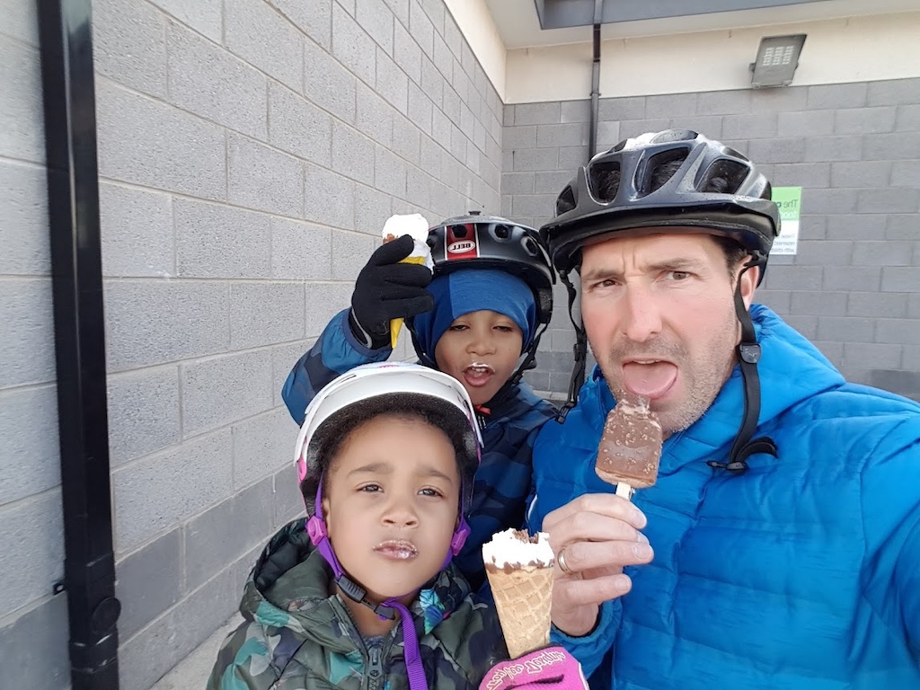 Post ride ice cream.