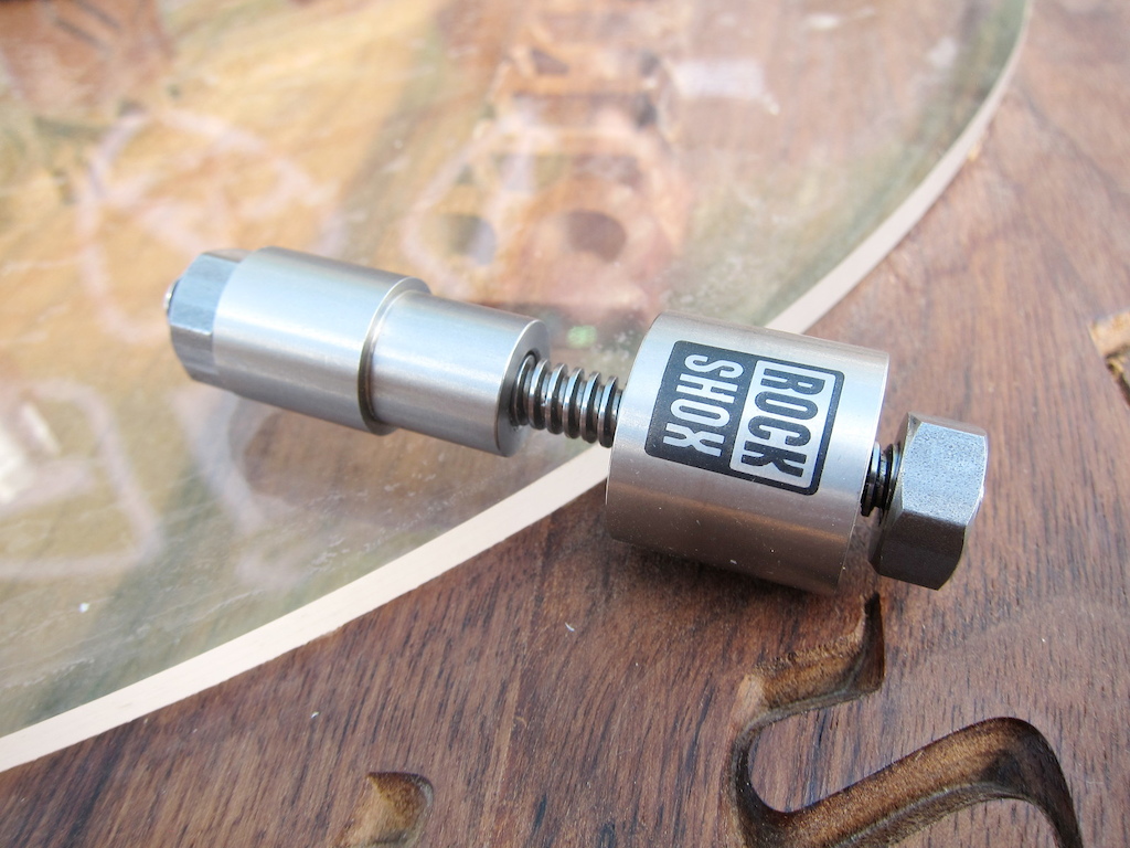 Sea Otter Classic 2017 Abbey bushing press removes and installs the eyelet bushings in RockShox dampers.