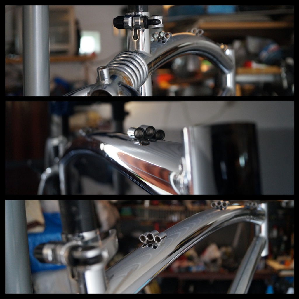 Project M
Frame: Fischer '94
Fork: Suntour XCM V2 1"
Wheels: Bontrager Camino 26
Tyres: big Apple 26x2.0
Hubs: Shimano
Rear derailleur: Shimano Altus
Front derailleur: Shimano Altus
Brakes:  V-brake Alhonga
Crank/Bottom Brackets: Shimano Altus
Handle Bar: Fischer
Saddle: Velo
Shifters Shimano Deore LX 3x7
Pedals: Kellys
Stem: Vitus 1"
Headset Pro 1"
Cassete/chain Shimano