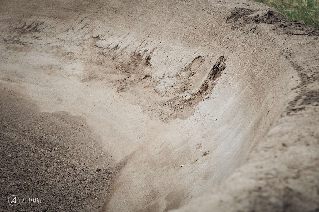 The berms were falling apart under all the hard riding.