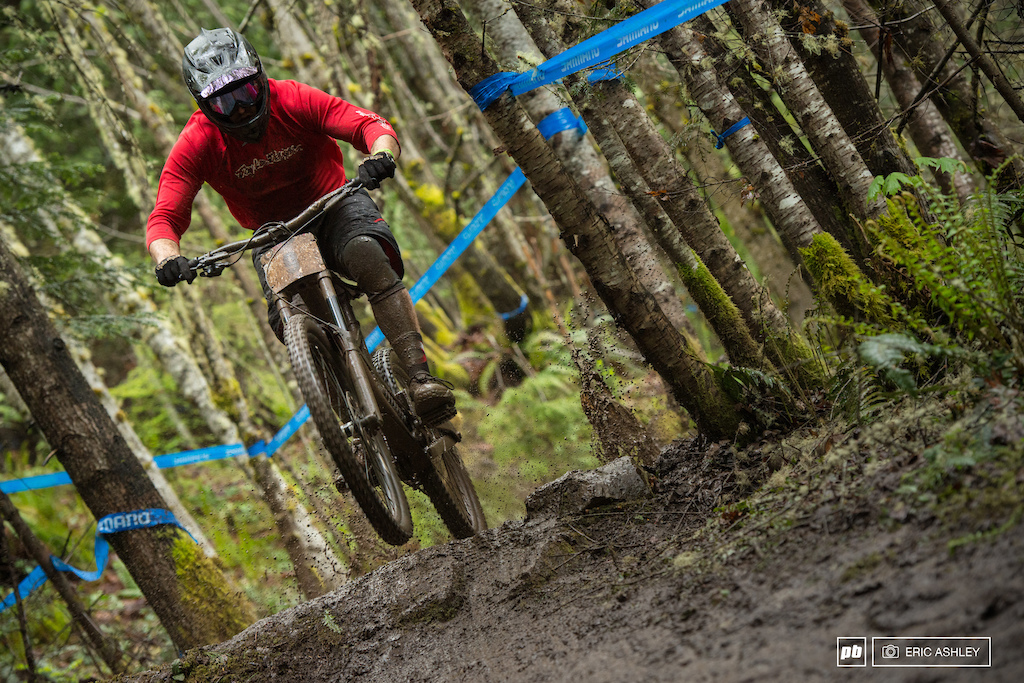 By the time Juniors and Pros droped in the mud was relentless. Jesse Ransavage Pro Men .