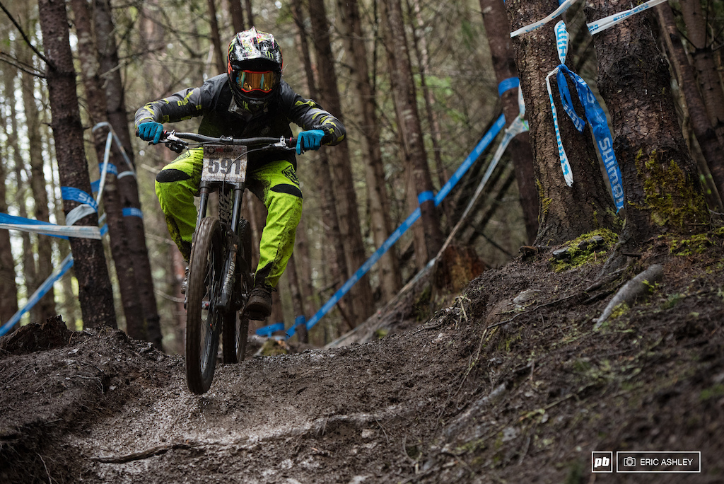 Mitch Ropelato battled through a muddy course on Sunday to take the win at Port Angeles Pro Men .