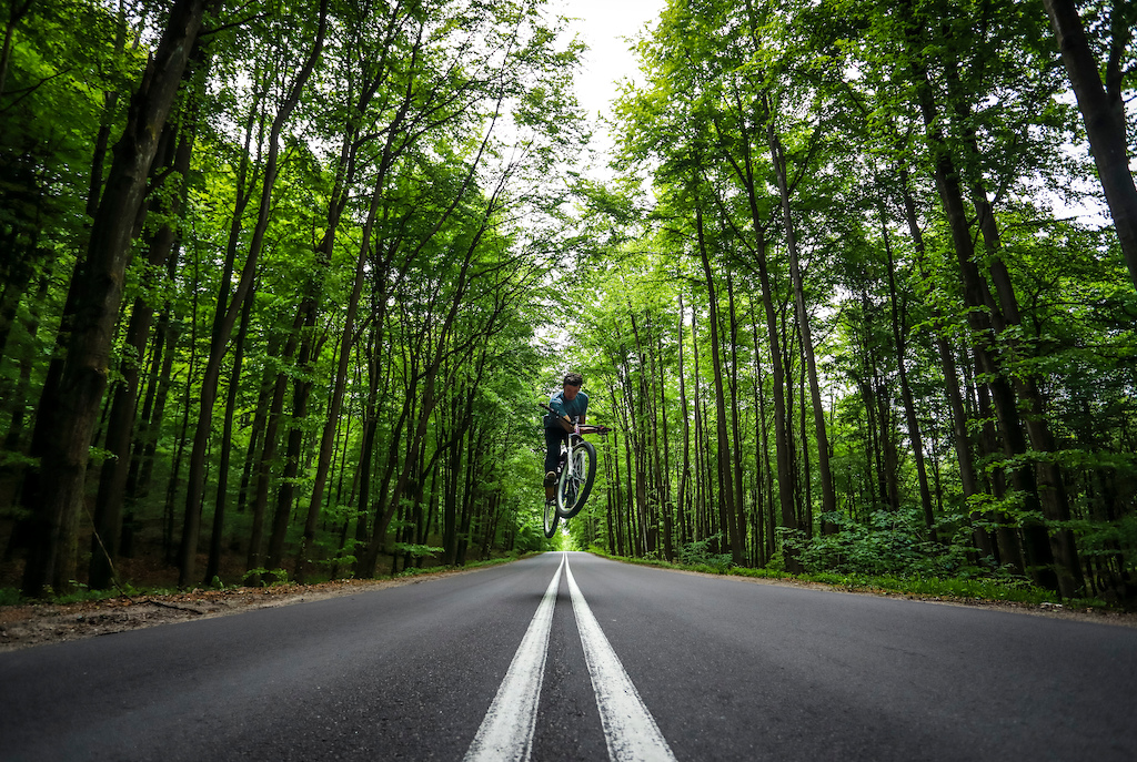 Simple barspin combined with the beauty of polish forests!