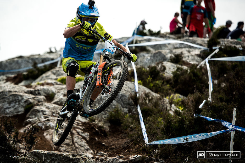 Where many riders struggle, Martin Maes just pulls up and sends it on Stage 3.