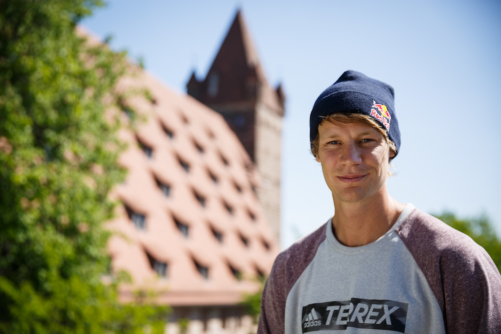 Martin Söderström seen during the locationcheck of the Red Bull District Ride in Nuremberg, Germany on May 17, 2017.