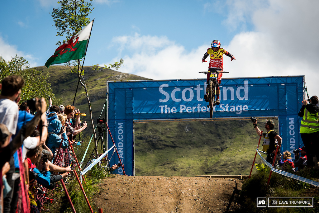After watching his sister win the Women's race, Sik Mic threw down his now signature move over the final jump en route to 10th.