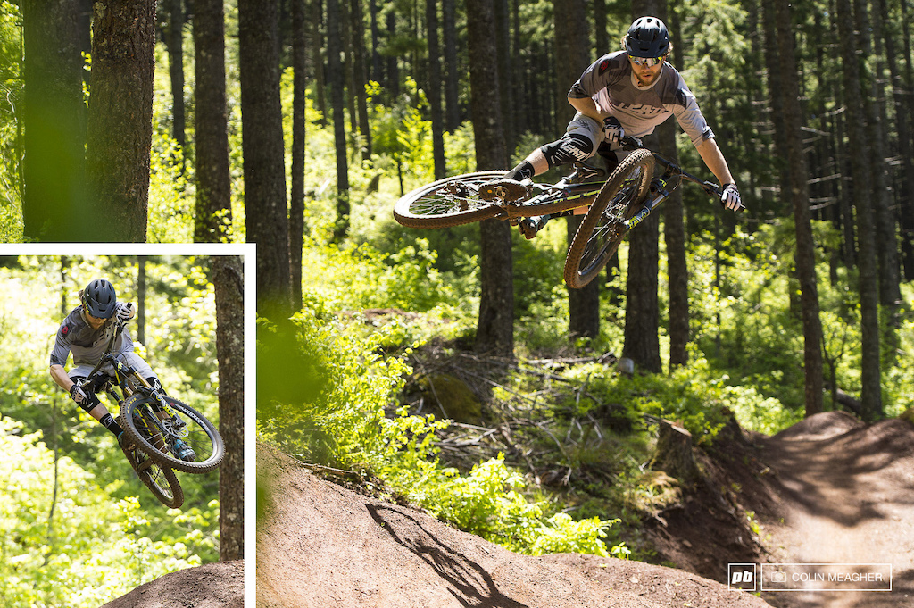 Justin Fernandes in Post Canyon with the Leatt DBX 3.0 Jersey and Short.