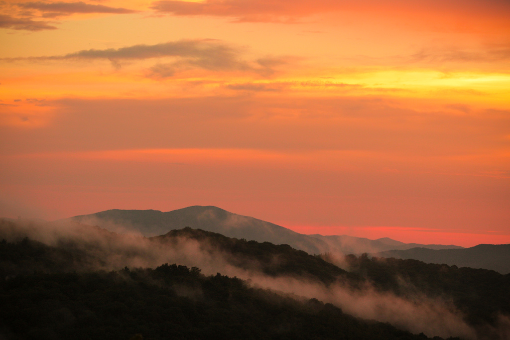 A typical Beech Mountain sunset.
