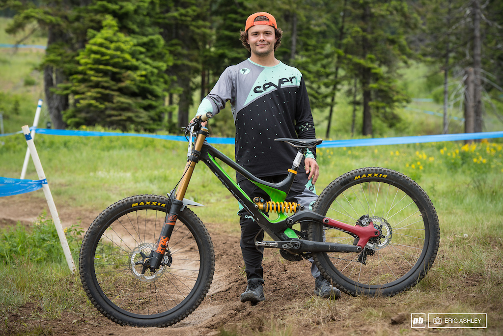 Carson Eiswald has been turning in solid results and gunning for the top spot all season. "I decided to take training pretty serious this winter and I've been trying to get as much time in on the downhill bike. I'm pretty stoked to come here and get the win on the dh bike when everyone else opted to go on their trailbikes."(Pro Men)