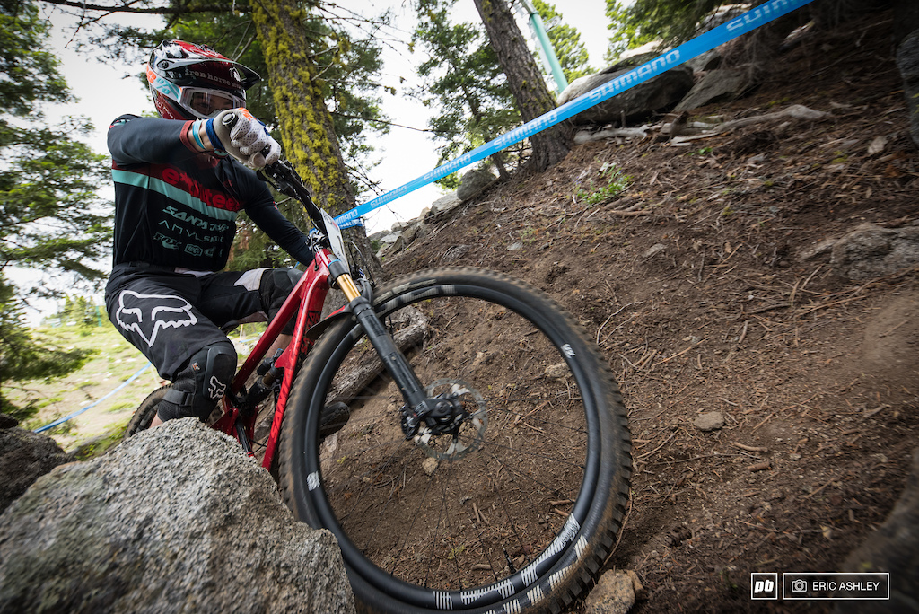 The granite work through the trees was tight and unforgiving. Nate Furbee Pro Men .