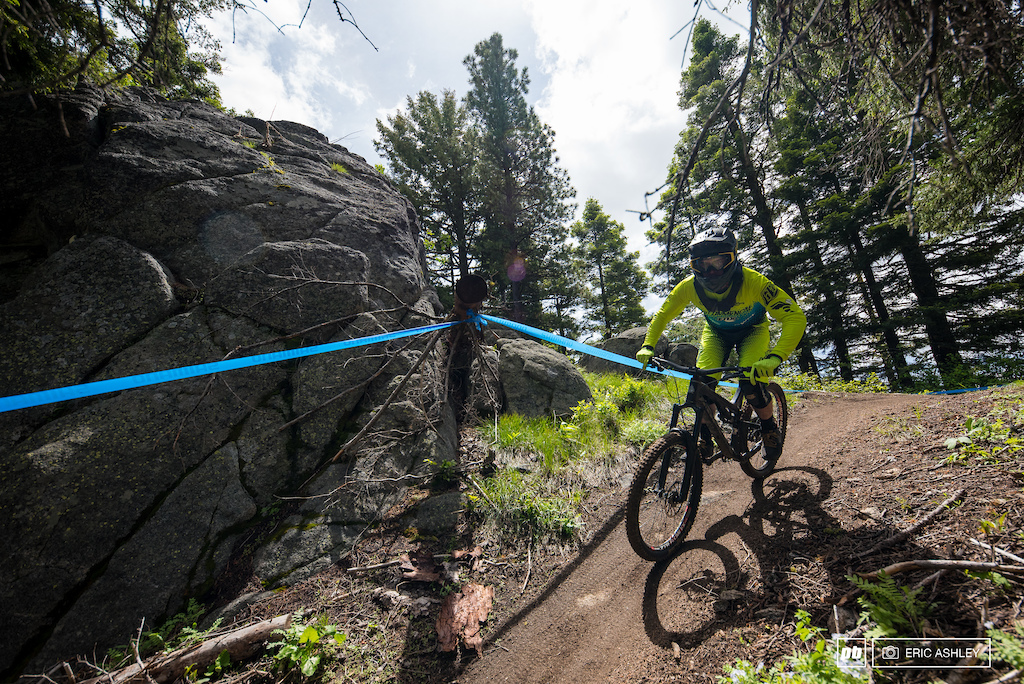Peter Buckley heads into the top of the course. Buckley had a successful weekend that landed him his first win Cat 1 Men 19-29 .