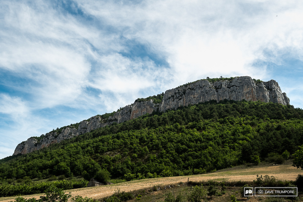 Stages 6 and 7 start at the top of a cliff overlooking Millau.