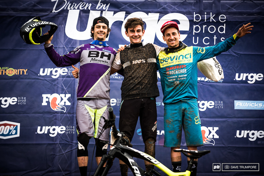 Adrien Dailly, Alex Cure and Damian Oton round out the Men's podium.