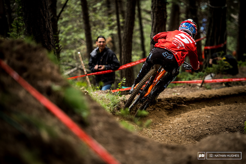 Connor Fearon had some serious game here in Andorra but came unexpectaedly unstuck with just a couple of turns to go.