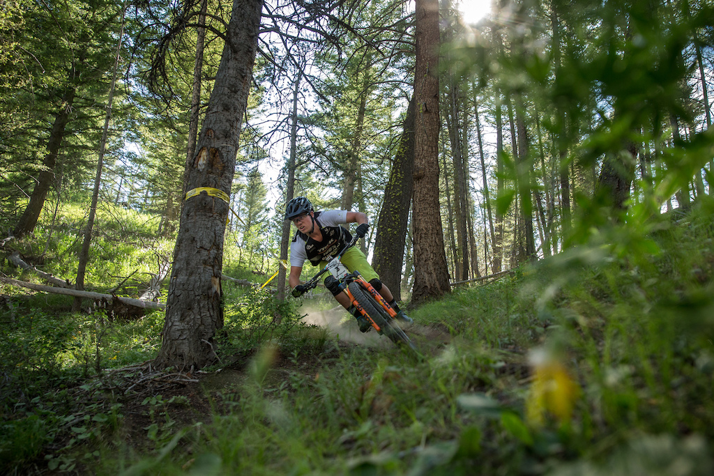 Cole Picchiottino races Stage 4 in the Pro Men's Division of Round 3 in the 2017 Scott Enduro Cup presented by Vittoria in Sun Valley, ID on July 2nd, 2017.