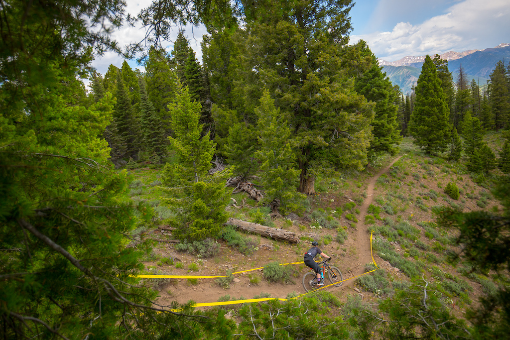 Stan Jorgensen races the Pro Division in Round  3 of the 2017 SCOTT Enduro Cup presented by Vittoria in Sun Valley, Idaho on July 2nd 2017. Photographer Noah Wetzel, courtesy of Enduro Cup