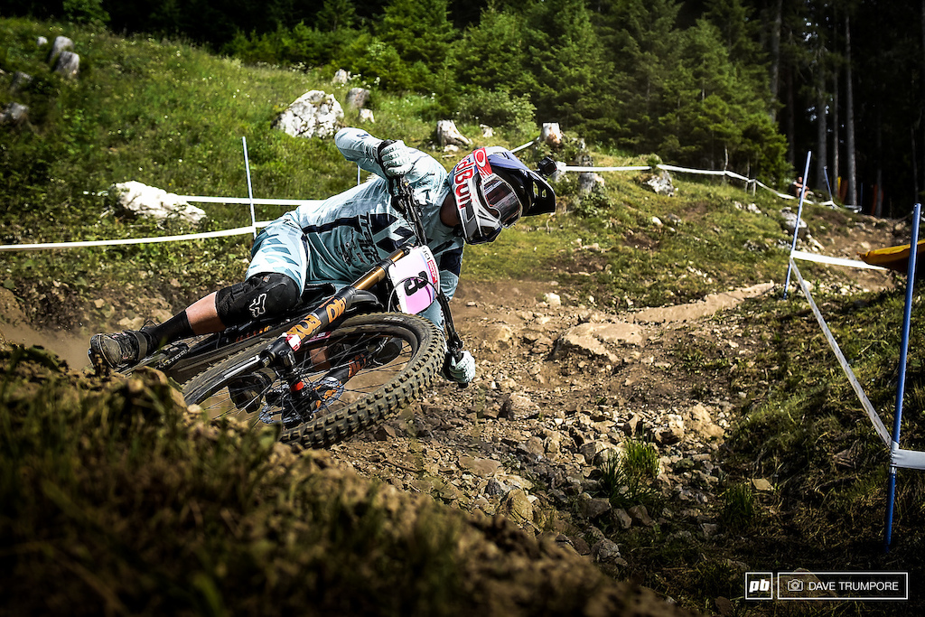 Tahnee regrouped after her crash in the morning to take a few timed runs later in the afternoon.