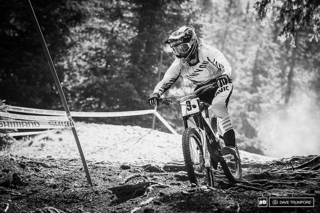 Troy has been on fire the past few weeks and his 2nd place finish today behind Aaron Gwin mens he is definitely on the pace here in Lenzerheide.
