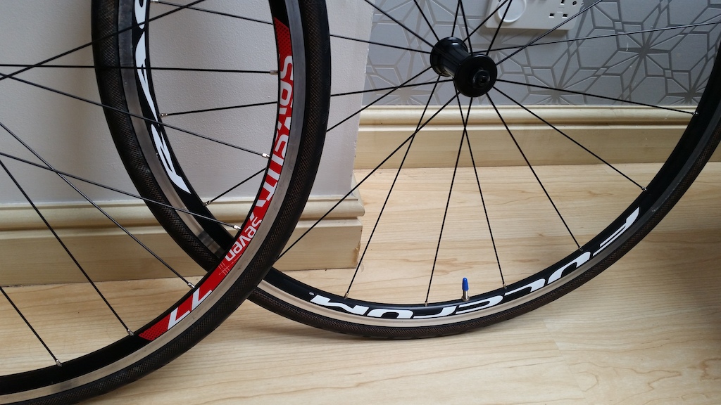 2015 Fulcrum Racing 77 700cc wheels + tyres as new