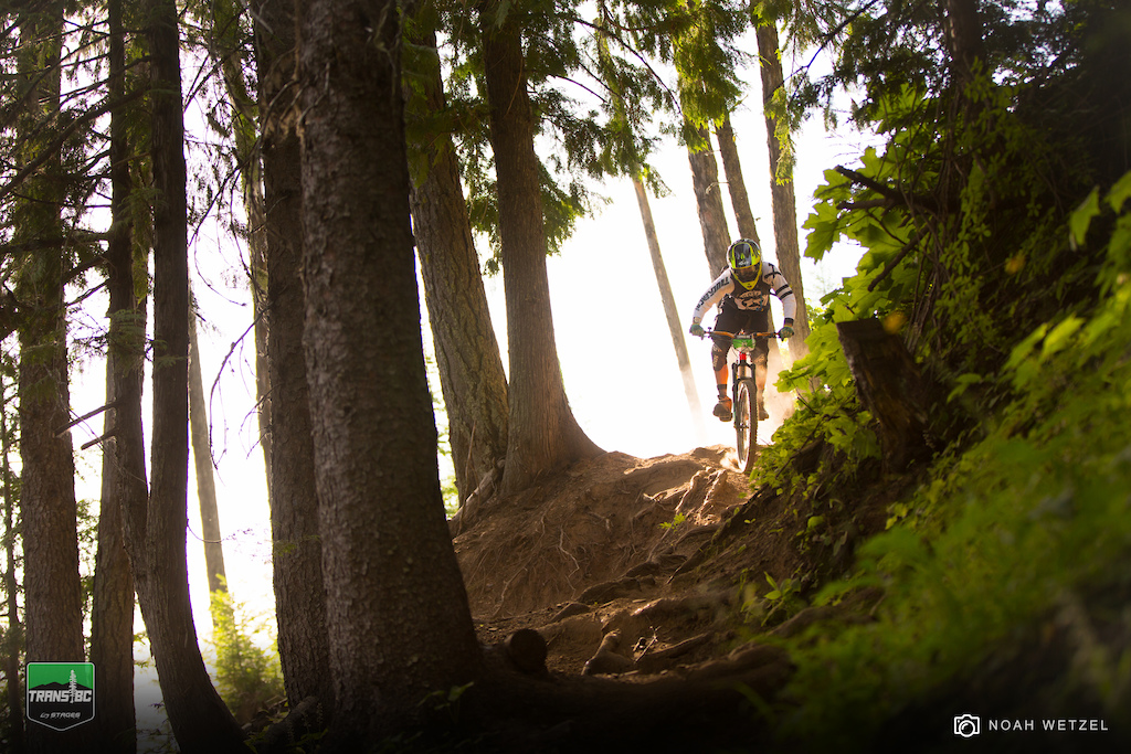 Andrew Flaschenrie races Stage 1 on Day 1 in Fernie, B.C. for the Trans BC Enduro.