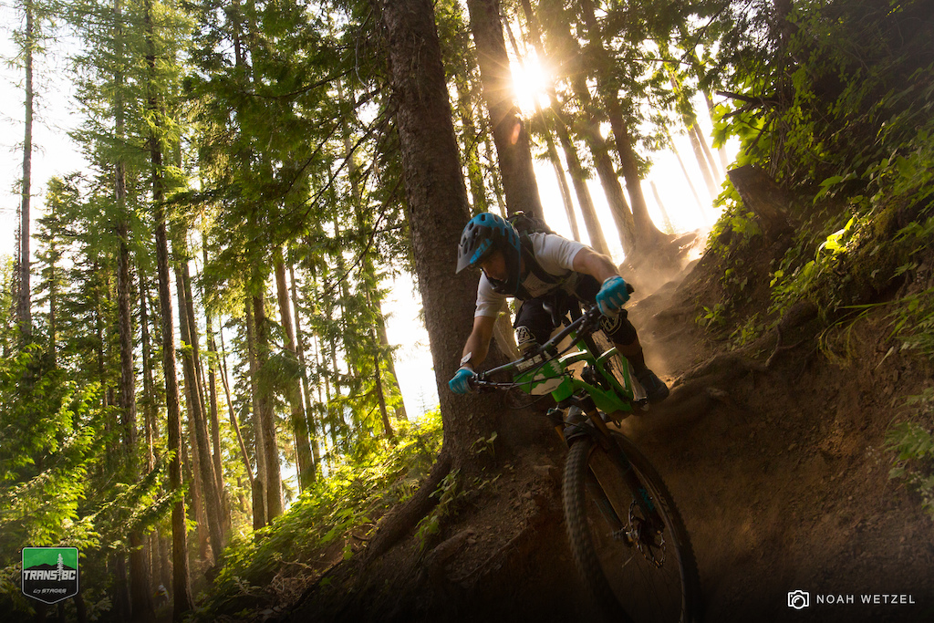 Roger Murphy races Stage 1 on Day 1 in Fernie, B.C. for the Trans BC Enduro.