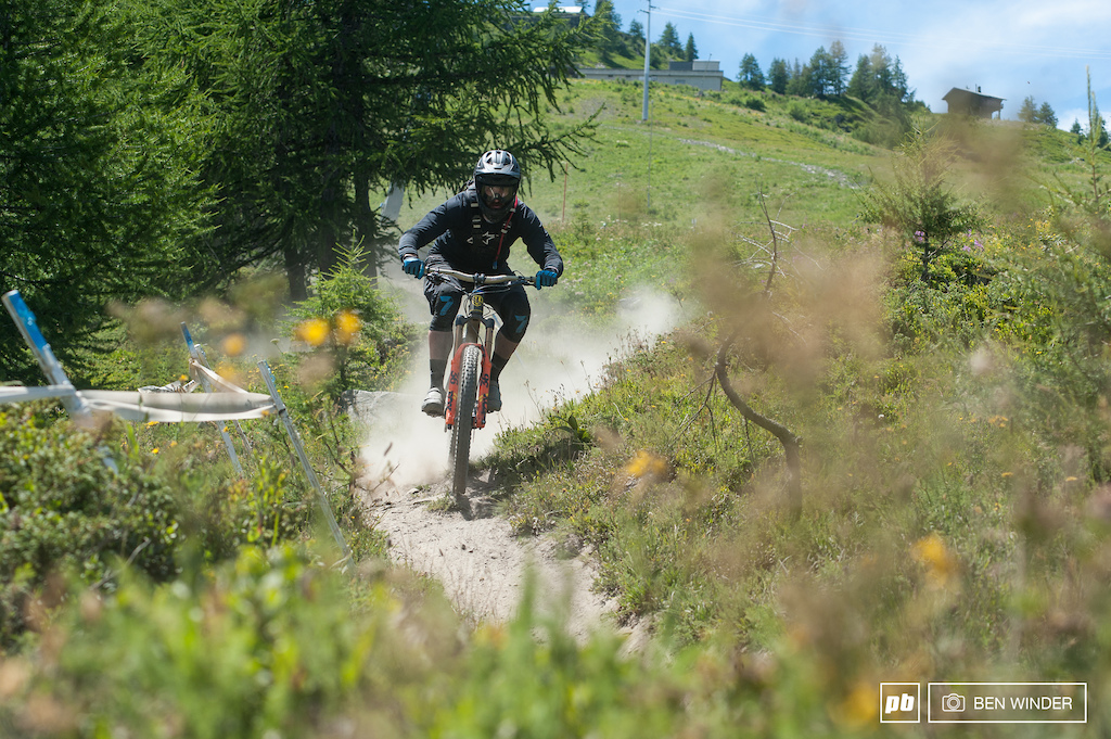 As the trails get lower down the mountain there’s less rock, but that means more dust.