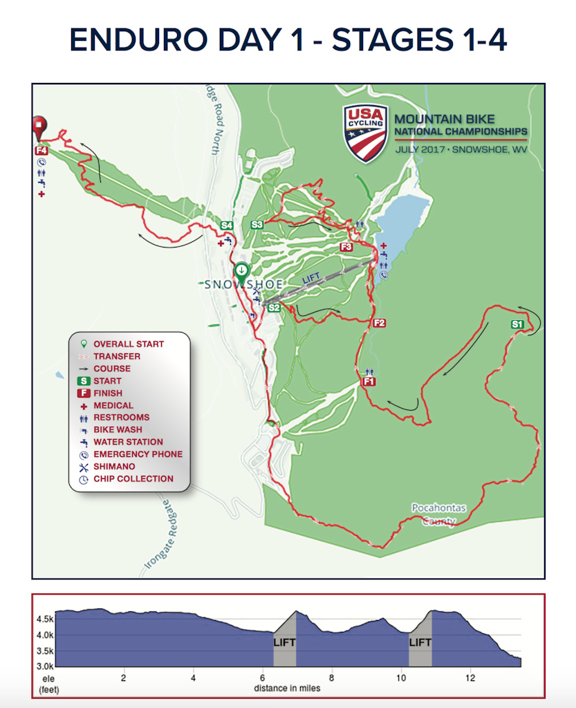 Day 1 US Mountain Bike National Championships - Enduro Course