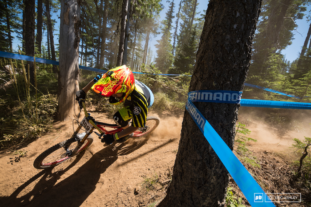 Max Ford gave the course just enough gas for a clean run that landed him in first Cat 2 Men 19-29 .
