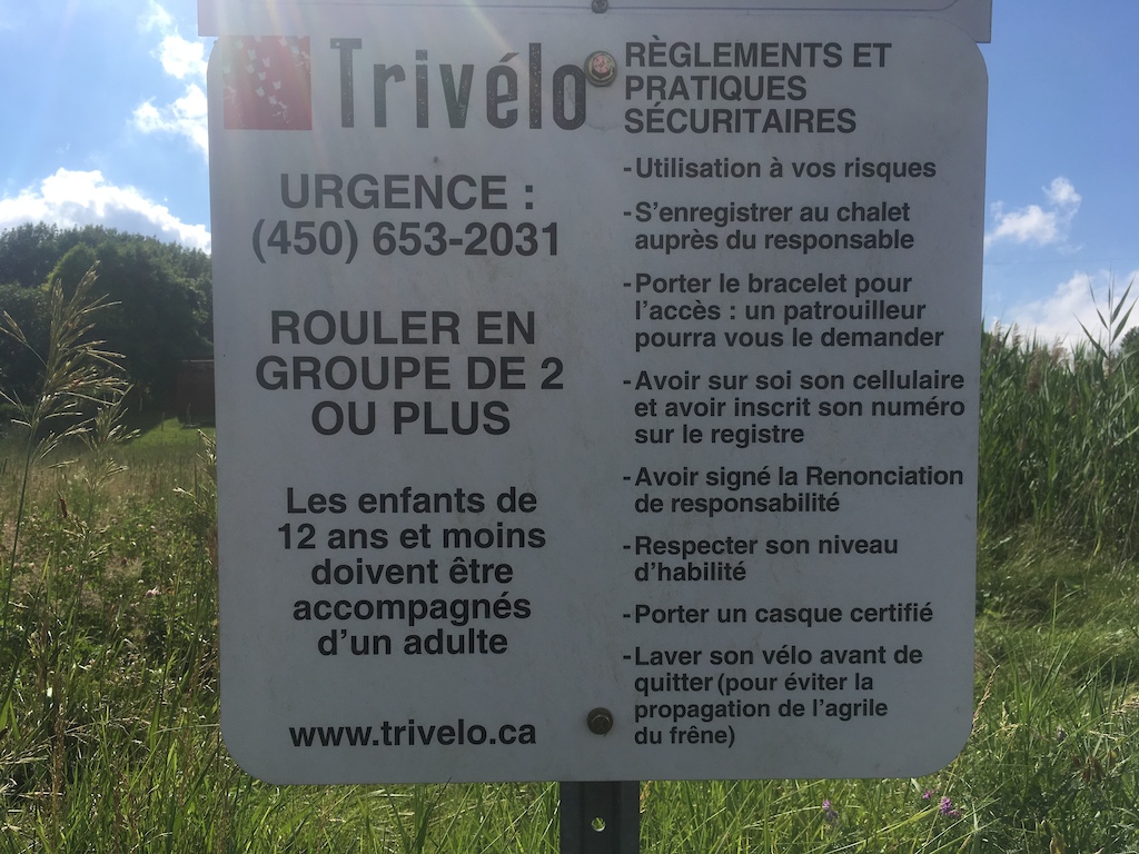Règles à suivre / Rules to follow at Trivélo