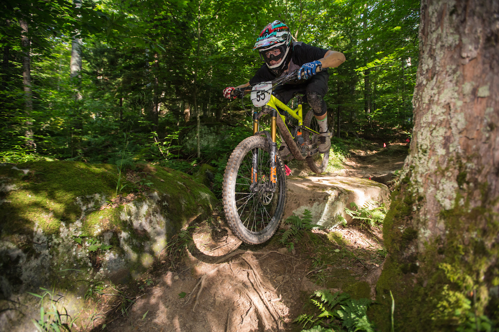 Trevor McCutcheon started Day 2 on top of the Male 15-18 leaderboard at MTB Nats. Photo by Bruce Buckley