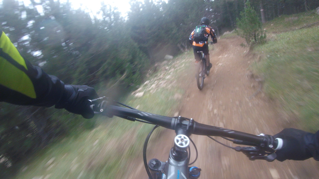 DH day in the bike Park of "Les Angles" in the South of France.