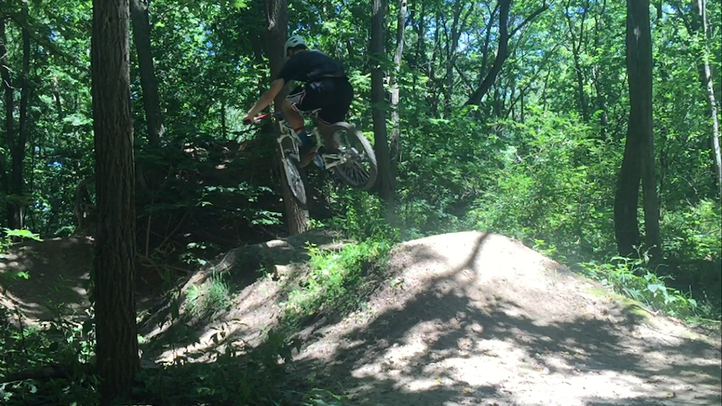 Finally cleared this double on the big bike at Quarry Park!