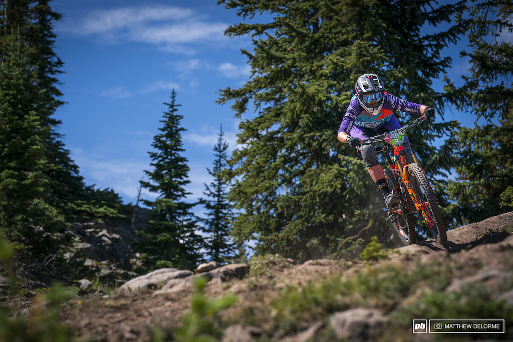 Anita Gerhig took fourth this weekend, edged out of a podium by Casey Brown.