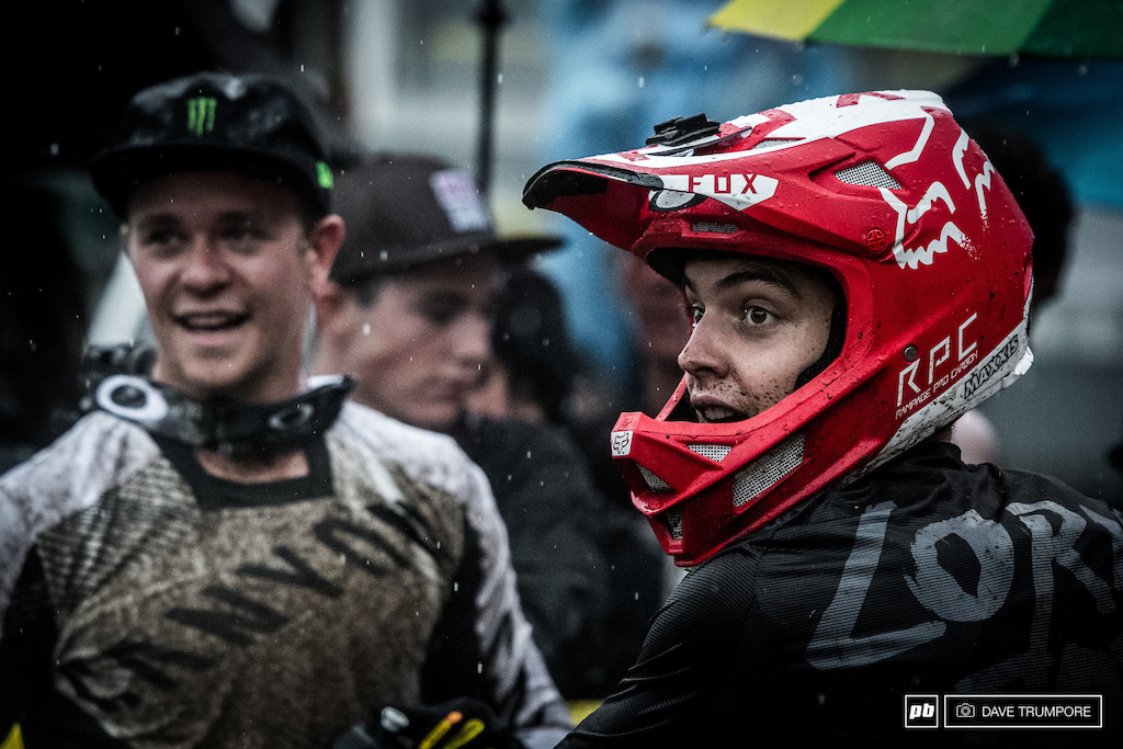 Loris Vergier, always stoked no matter what happens out on the track.