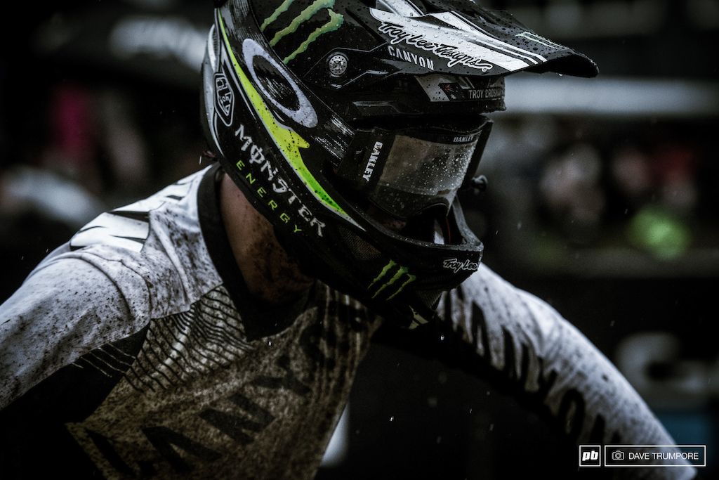 Troy Brosnan had an incredible rider in the mud to finish 6th and score valuable points for the overall.  He may have dropped a place to Gwin, but is still very much in contention for the title.