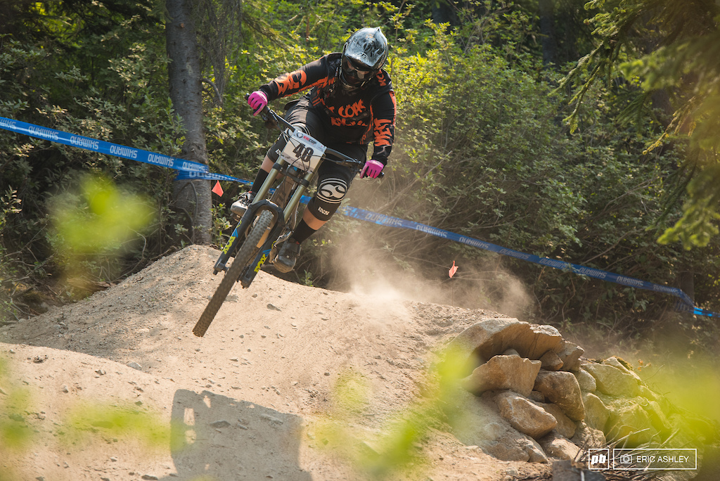 Top Britney White and Kialani Hines. Bottom Jaime Rees. The weekend was fast and rough. I really like that kind of riding where you have to ride faster to smooth everything out Pro Women .
