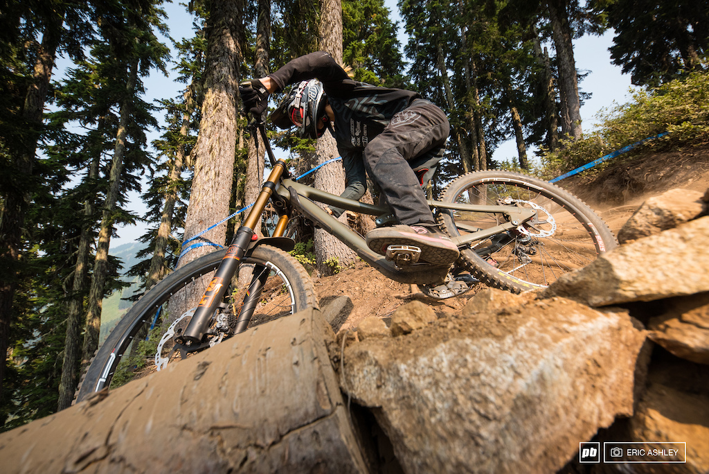 Back on the bike after an injury at the start of the season Kialani Hines was ready to put in fast times Pro Women .