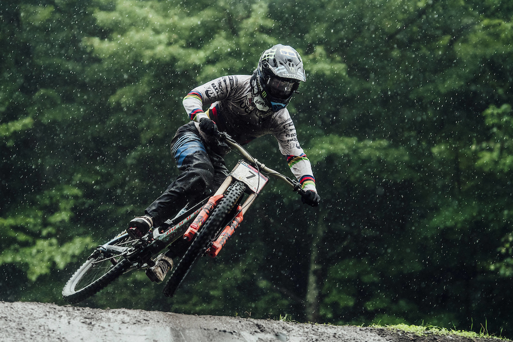 Danny Hart performs at UCI DH World Cup in Mont Sainte Anne, Canada on August 5th, 2017 // Bartek Wolinski/Red Bull Content Pool // P-20170806-00249 // Usage for editorial use only // Please go to www.redbullcontentpool.com for further information. //