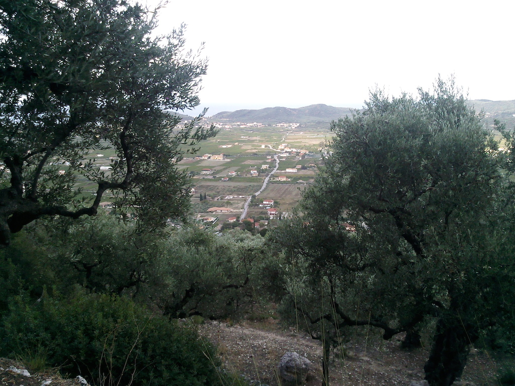 View down to Alykes/Alykanas from just before the Summit