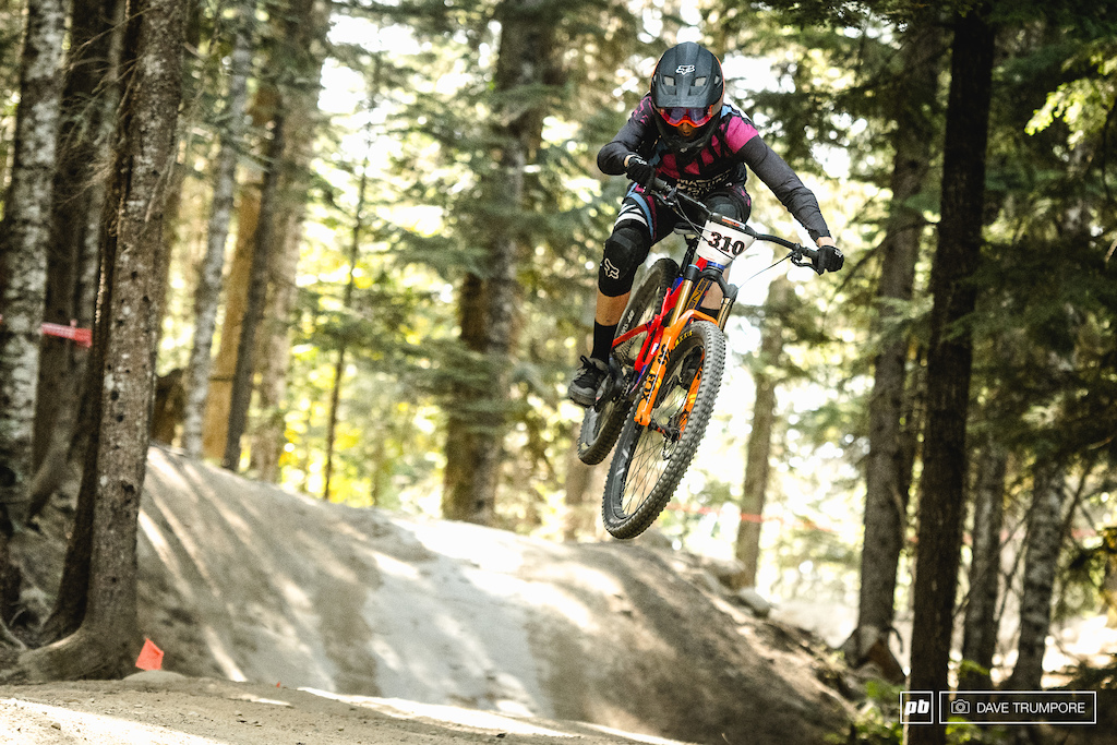 After finishin 2nd in yesterday's Garbanzo DH, Clair Buchar tried her hand on A-Line.