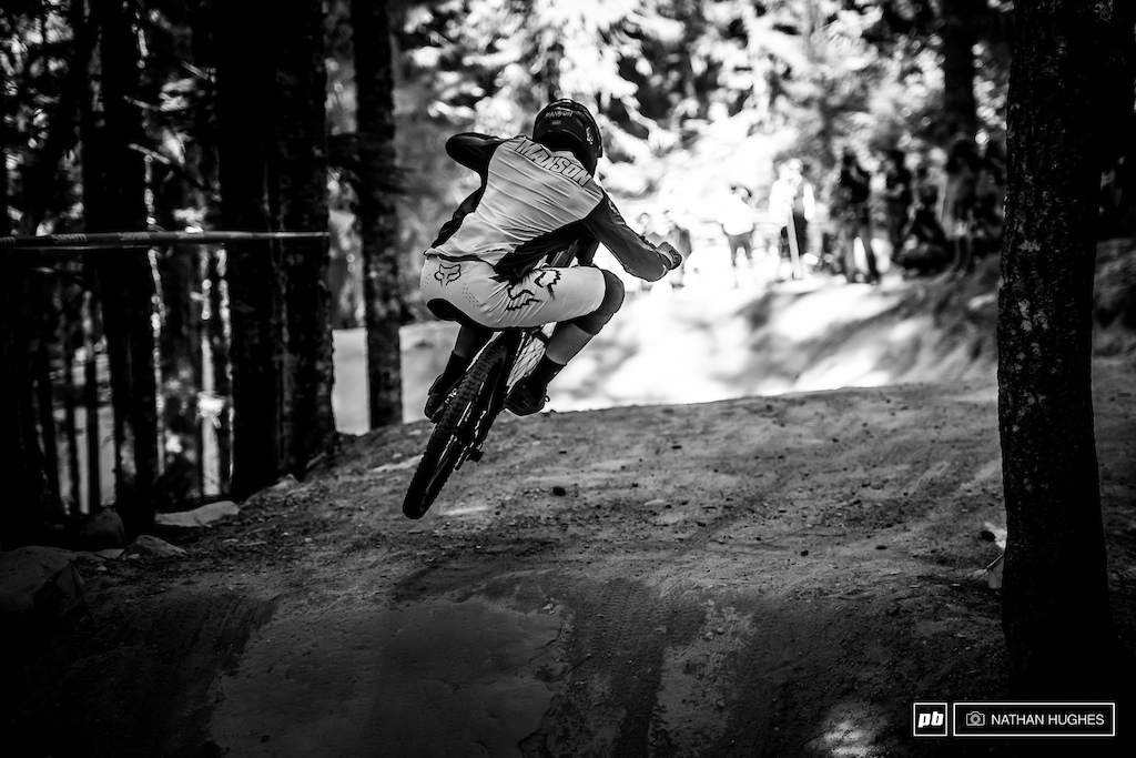 Winner of the unofficial downhill bike race was Magnus Manson hammering into 4th on a rip-roaring lap.