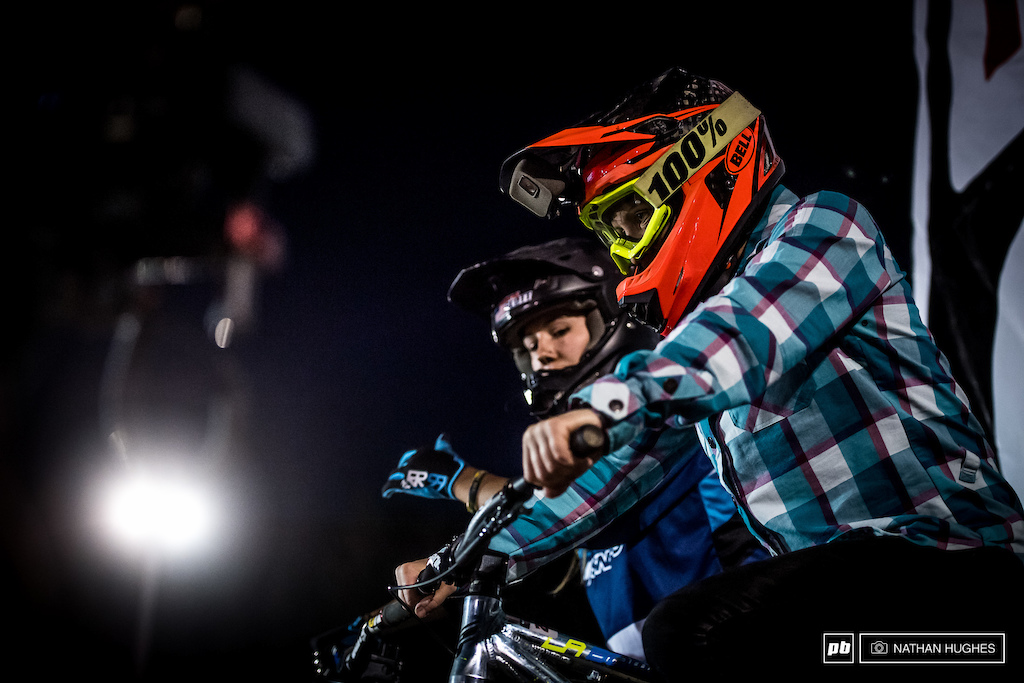 Brit, Joey Gough, had the MTB ride of her life under the floodlights, beating