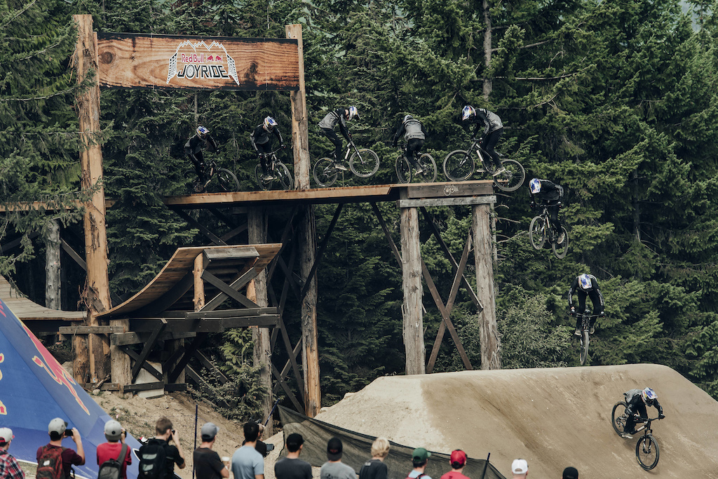 Brandon Semenuk performs at Red Bull Joyride in Whistler, Canada on August 20th, 2017 // Bartek Wolinski/Red Bull Content Pool // P-20170821-00148 // Usage for editorial use only // Please go to www.redbullcontentpool.com for further information. //