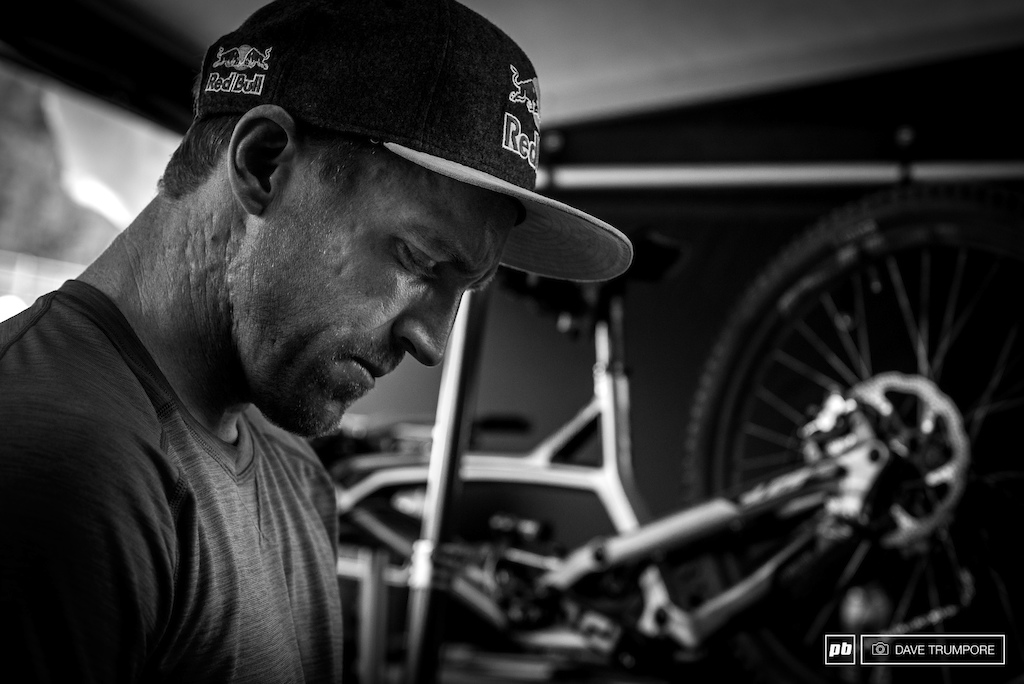 Cool and calm, Aaron Gwinn is lazer focused on the task at hand.  With now only 7 points separating himself and Greg Minnaar it is going to be as much a battle of nerves as skill in tomorrow's final.