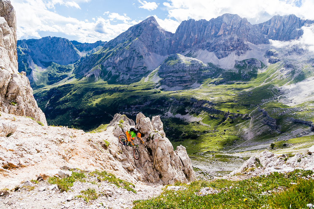 Exploring the Brenta Dolomites... Picture by Claude Hoffmann