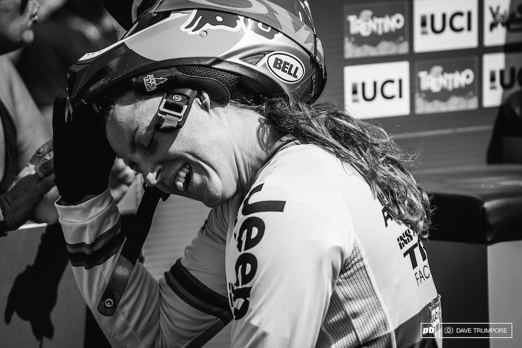 Rachel Atherton must surely be glad to have the season over with. Just World Champs to go and she can begin to focus on getting healthy again.