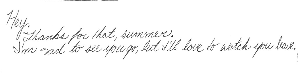 Dylan Sherrard s Dark Roast Diary - Hey Thanks For That Summer