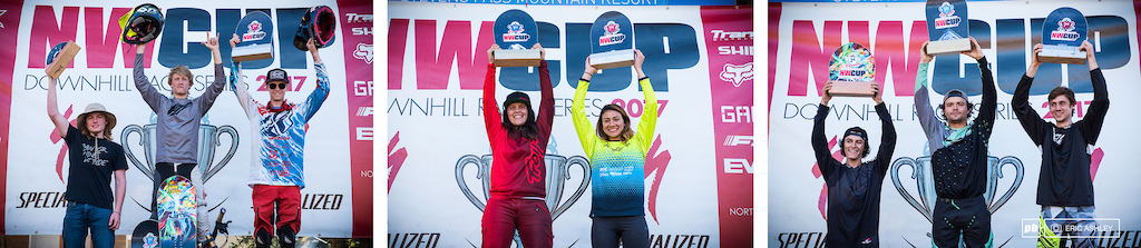 Juniors Pro Women and Pro Men Overall Podiums.
